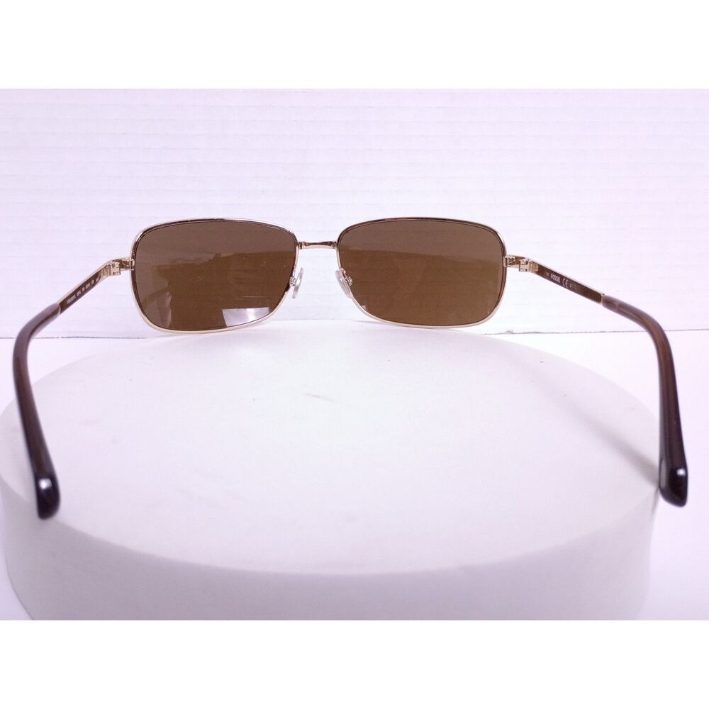 Fossil FOS3025/S 62-16-130 03YG Light Gold / Dark Brown Lens Sunglasses - Picture 5 of 16